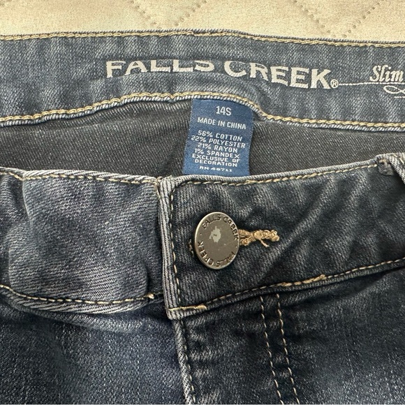 Falls Creek Women's Straight Leg Jeans in Blue - Picture 5 of 8